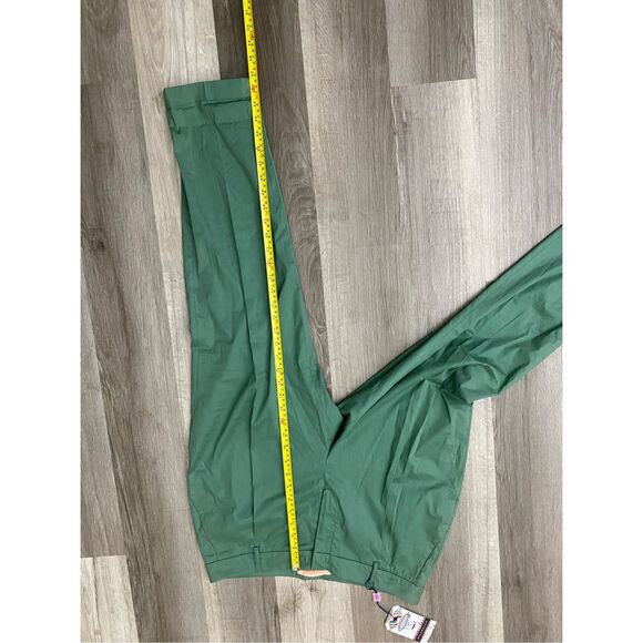 VILAGALLO NWT Poplin Pant in Green, Size EU 44 / US 12, MSRP $118 - Picture 7 of 9